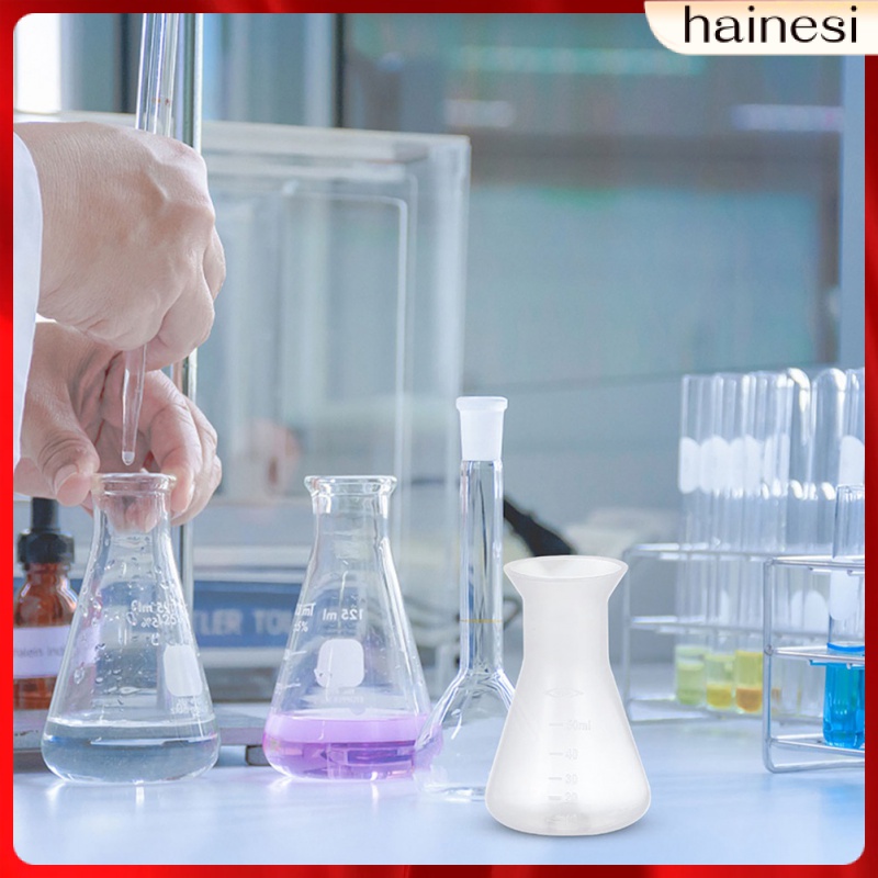 Set 6 Bình Thủy Tinh Bằng Nhựa Chân Không Hình Nón Cho Phòng Thí Nghiệm