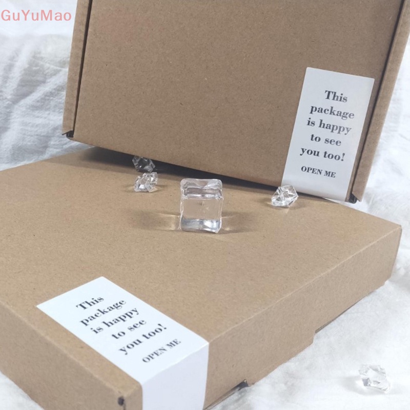 Cuộn 100 Nhãn Dán Trang Trí Hộp Quà In Chữ Thank You Độc Đáo