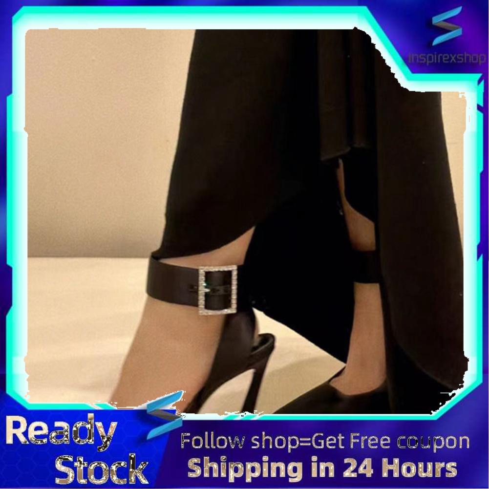 Inspirexshop Women High Heels Adjustable Prevent Slip Pointed Top Soft Ankle Strap Heeled Sandals for Daily for Lady