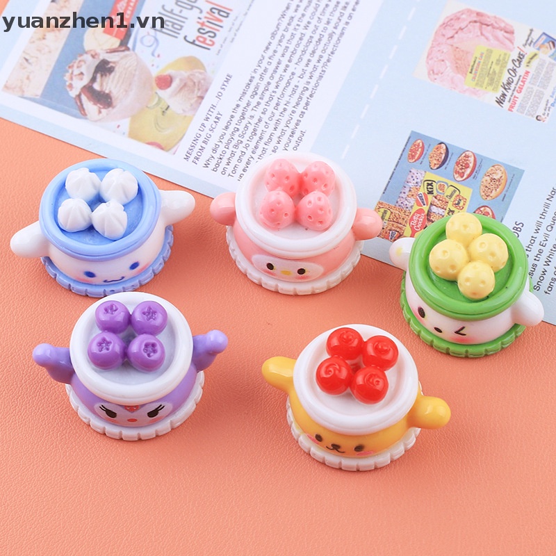 2 Miếng Dán Trang Trí Tủ Lạnh Hình Động Vật / Trái Cây / Bánh Kem 3D DIY