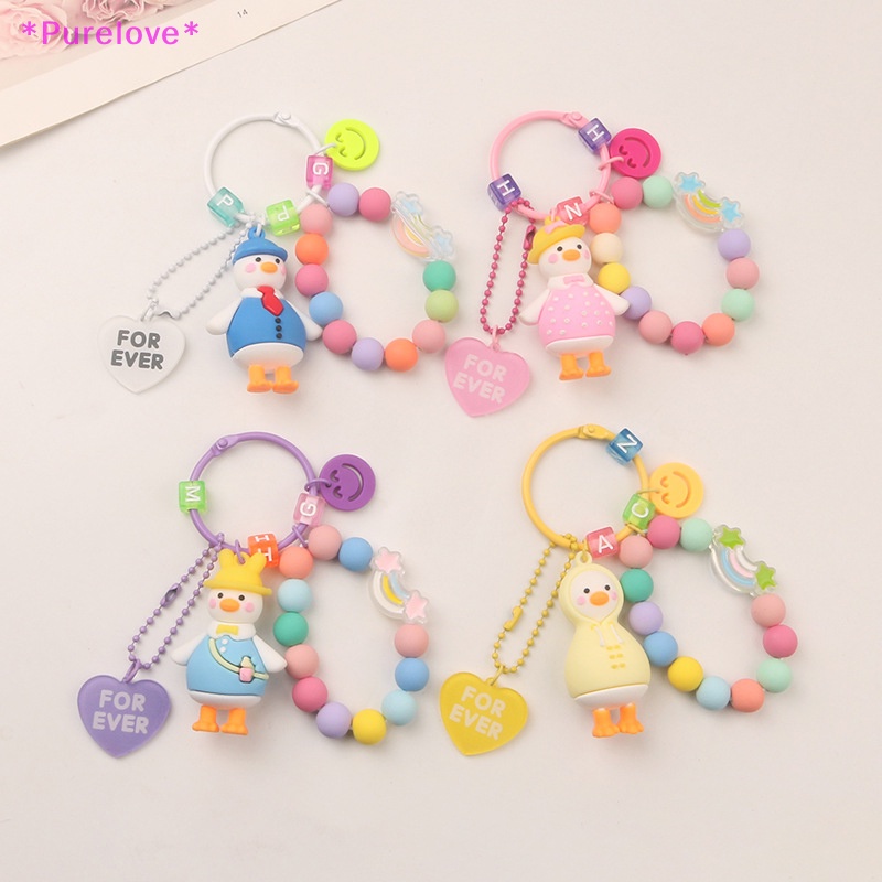 Móc Khóa Hình Chú Vịt Cười Dễ Thương Dành Cho Airpods Pro Mới