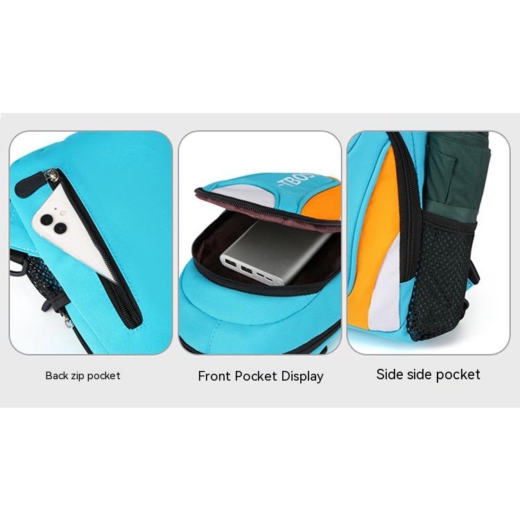 Túi Đeo Chéo Vải Oxford Đa Chức Năng Dành Cho Nam Nữ