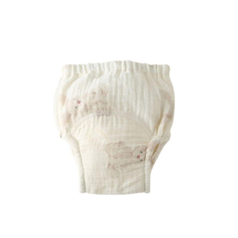 Quần Tã Cotton Thấm Hút Tốt In Họa Tiết Dễ Thương Tiện Dụng Cho Bé Sơ Sinh