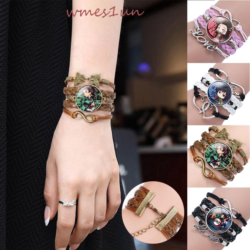 Vòng Tay Da PU Hóa Trang Nhân Vật Anime Demon Slayer WMES15H