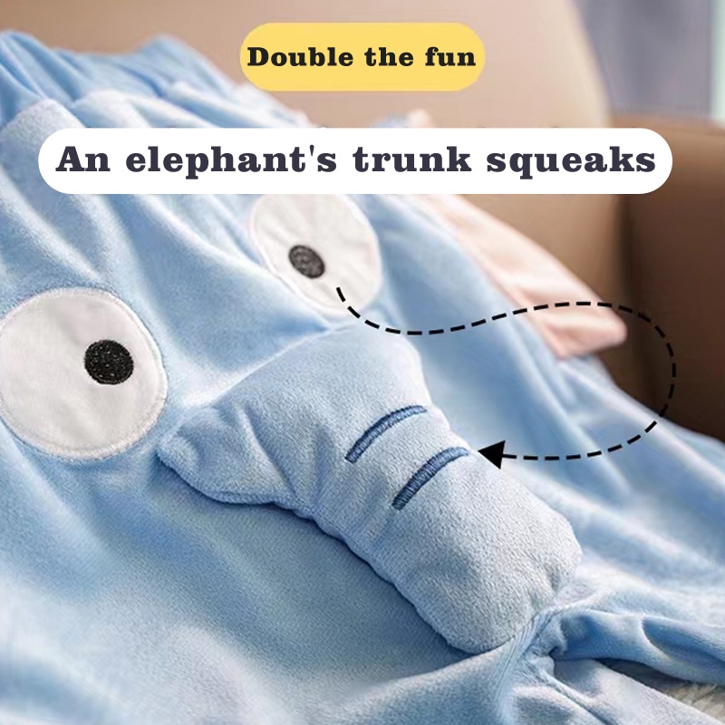 Quần đùi lợn màu hồng hoạt hình mũi voi bay dễ thương mùa hè quần ngủ cặp đôi sang trọng sáng tạo cho nam và nữ