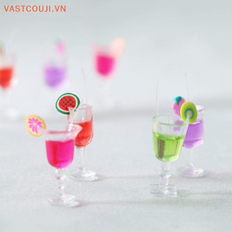 Set 4 Ly Nước Mini Tỉ Lệ 1: 6 Cho Nhà Búp Bê