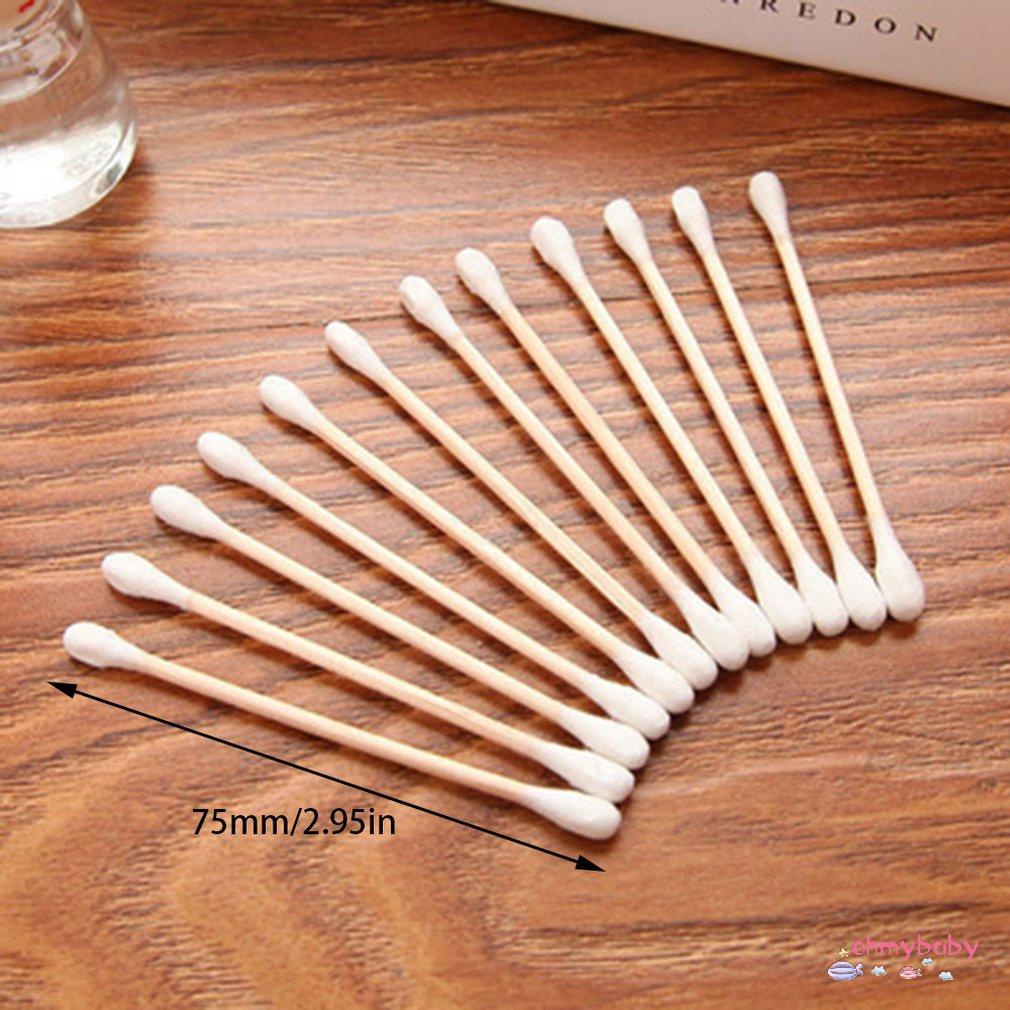 [Ready] Bộ 100 Bông Tăm Sức Khỏe Tay Cầm Hai Đầu Gậy Trang Điểm Kháng Khuẩn [Z/13]