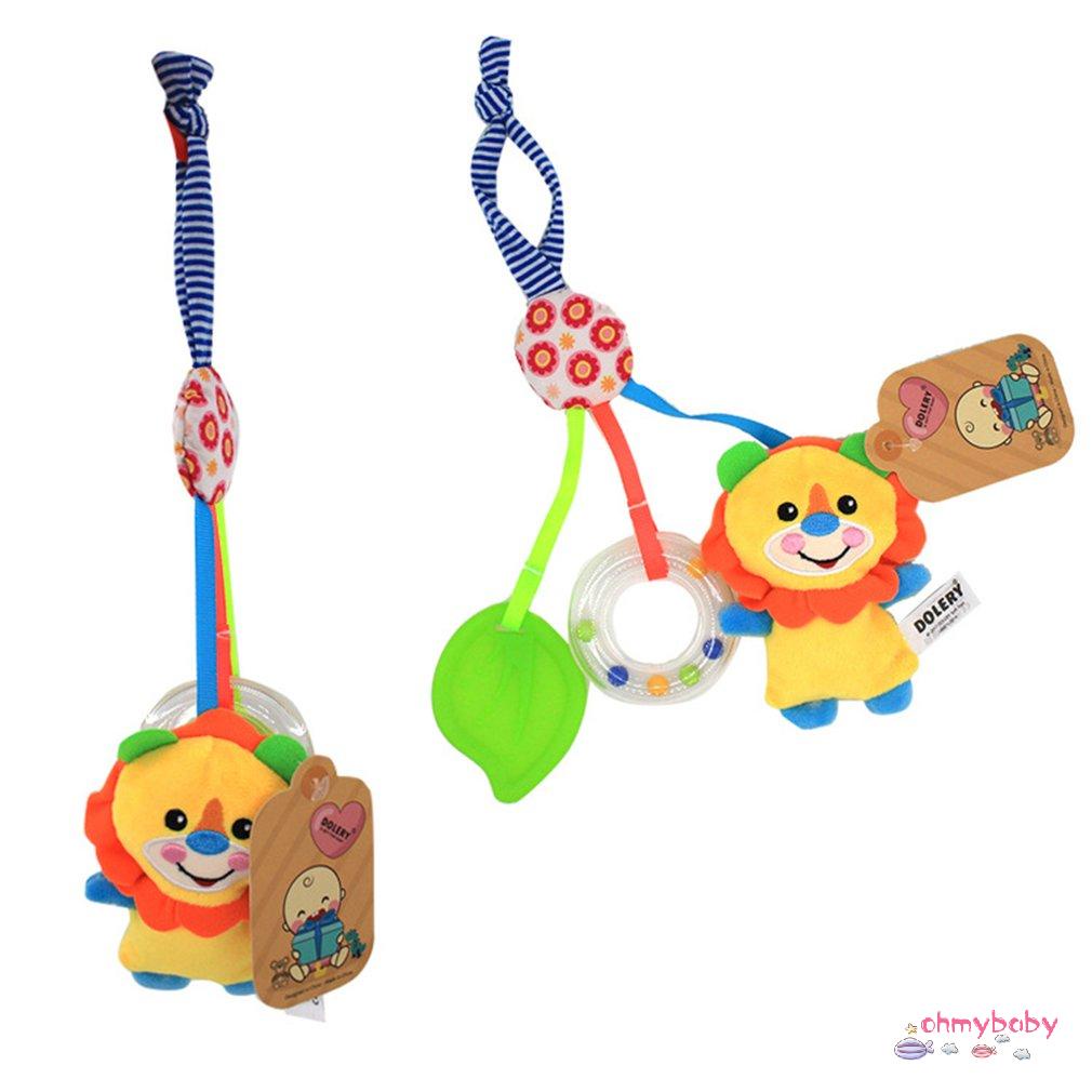 [OMB] Trẻ Sơ Sinh Lục Lạc Hoạt Hình Mô Xe Đẩy Cho Bé Giường Treo Tay Chuông Mặt Dây Chuyền Sang Trọng Đồ Chơi Giáo Dục [Z/15]