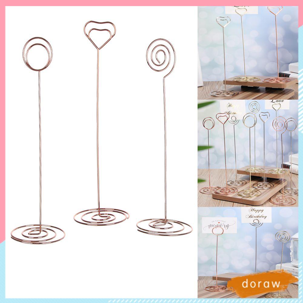 Doraw 1pc Thẻ Bài Hoa Hồng|Kẹp Ảnh Để Bàn Hình Trái Tim Lãng Mạn