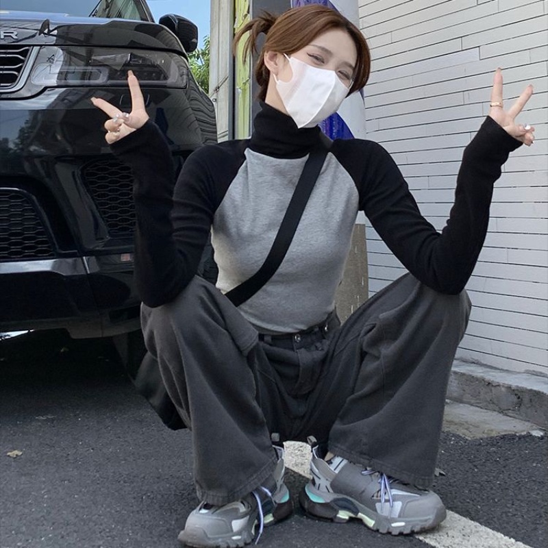 Áo Dài Tay Ôm Dáng Thời Trang Hàn Quốc Dành Cho Nữ