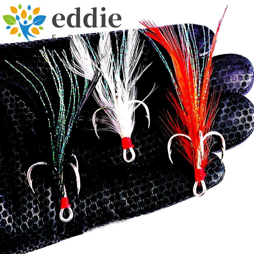 Set 4 Lưỡi Câu Cá Đính Lông Vũ 26Eddie 4 Lưỡi# 6# 8# Mồi Câu Cá Ba Móc Có Độ Bền Cao Tiện Dụng