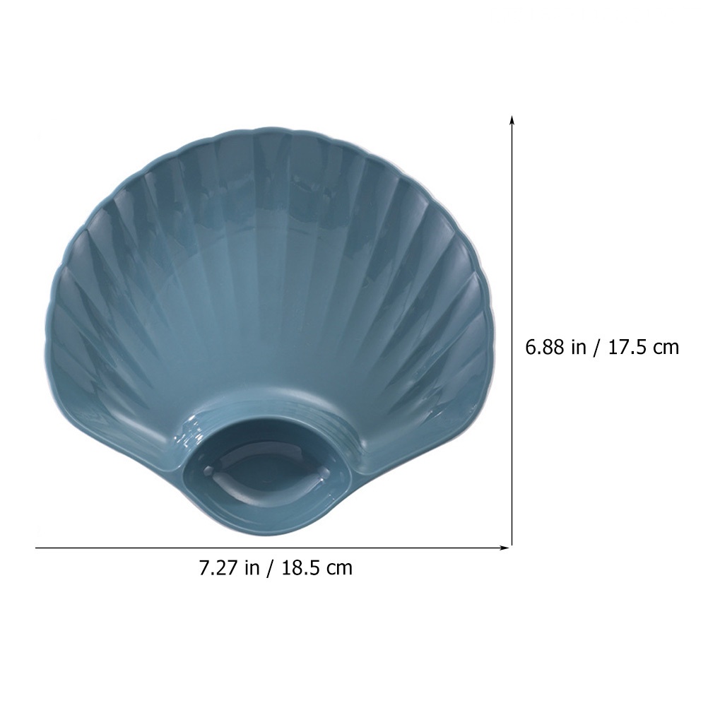 Set 4 Đĩa Nhựa Pp 18.5X17.5X2CM Đựng Khoai Tây Chiên