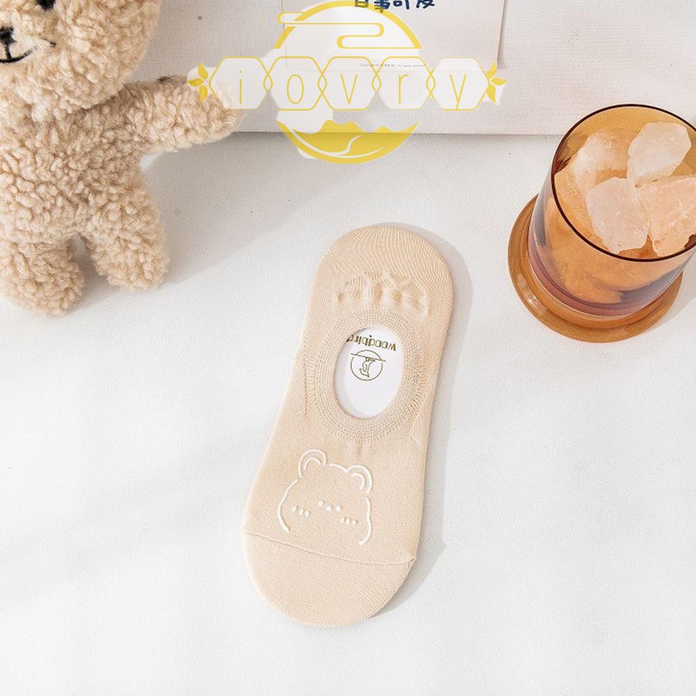 Vớ Cotton Vô Hình Thấm Hút Mồ Hôi Chống Vi Khuẩn Thời Trang Vui Nhộn Cho Nữ