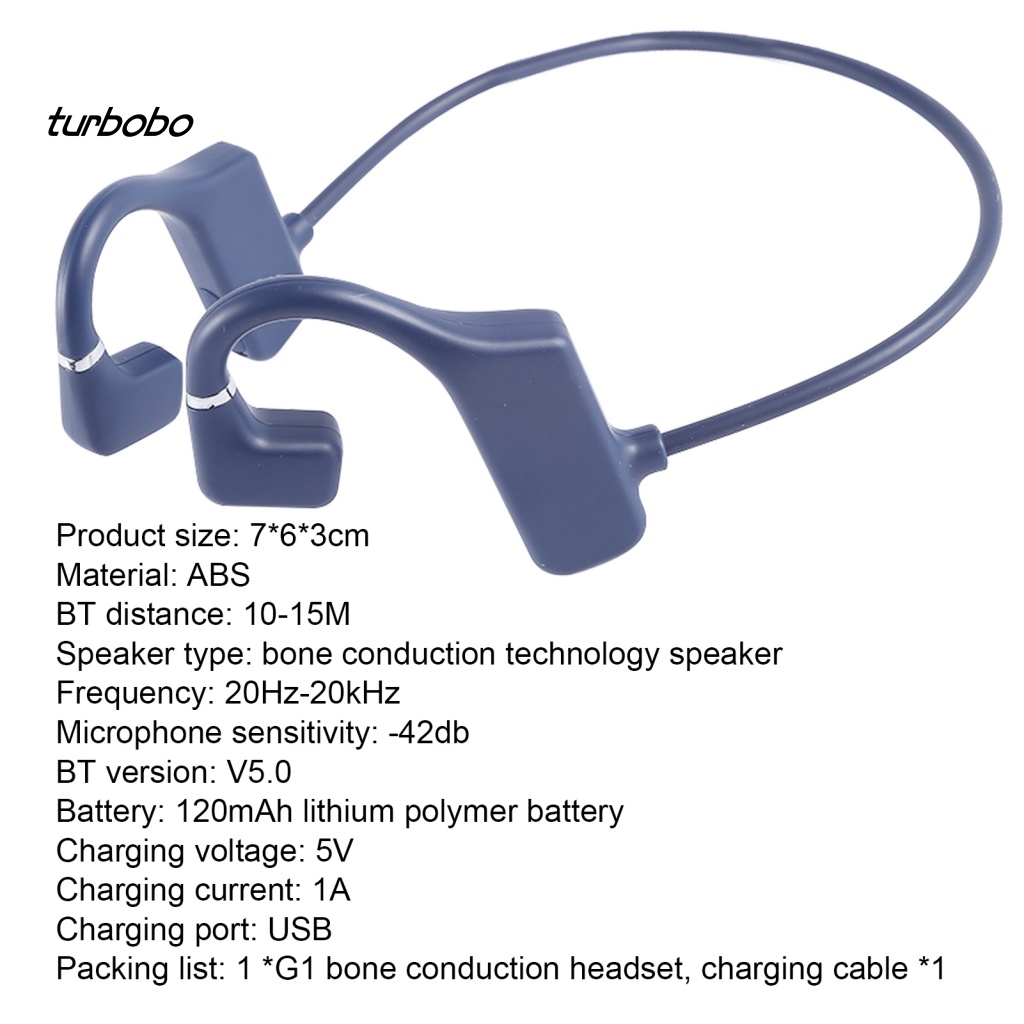 Tai Nghe Bluetooth Không Dây turbobo G1 IPX6 Âm Thanh Vòm 3D Chống Thấm Nước Bằng ABS