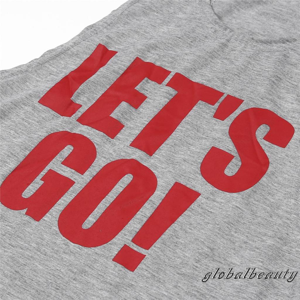 Gb- Áo Tank Top Không Tay Dáng Rộng In Chữ Phong Cách Thể Thao Chạy Bộ Tập Gym Dành Cho Bạn Nữ