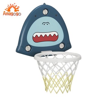 Bộ vòng bóng rổ treo tường gấp Mini Đồ chơi có bóng rổ & máy bơm Trò chơi tương tác hút cho trẻ em Trẻ em