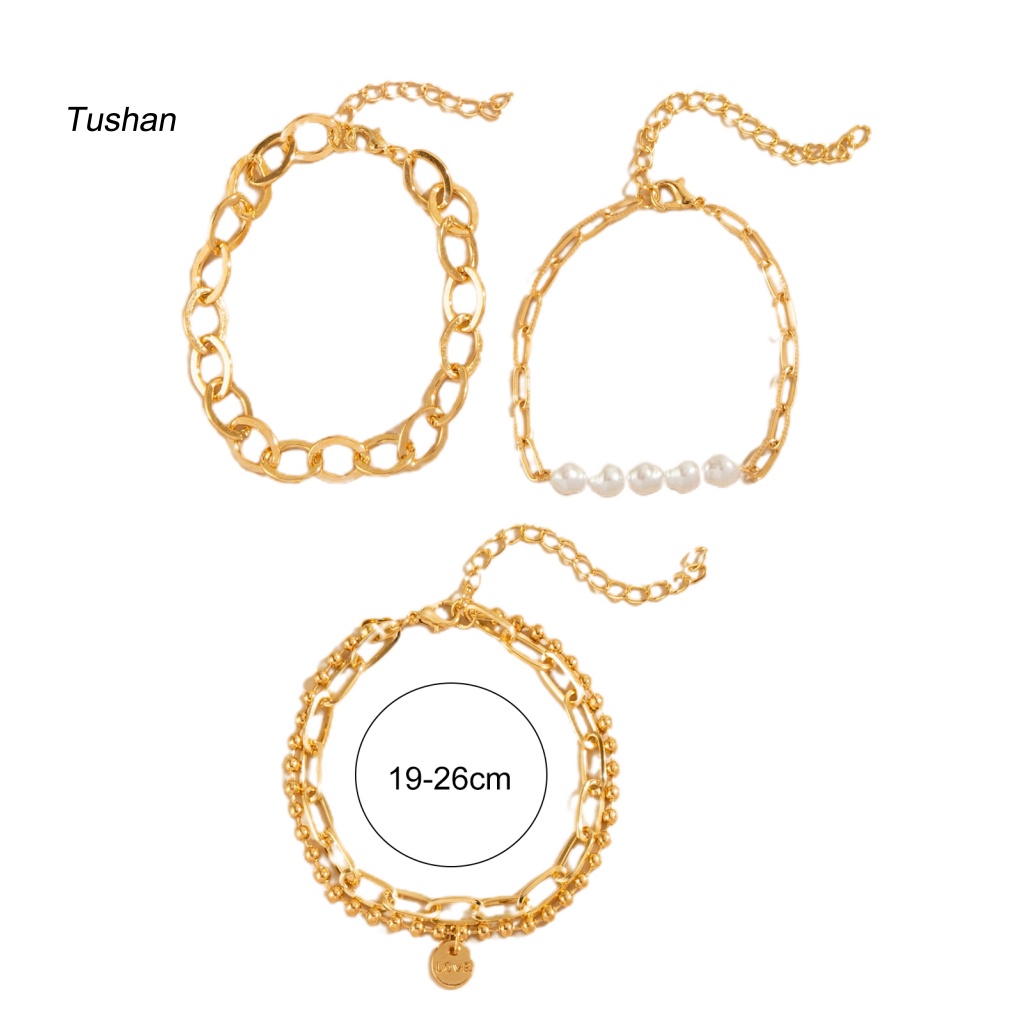 Set 3 Vòng Đeo Tay Thời Trang Bohemian Cho Nữ