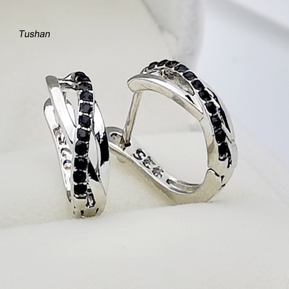 Bông Tai TròN ĐíNh Đá ThờI Trang