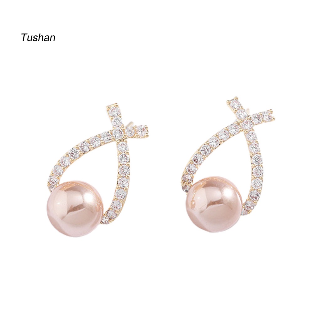 Bông Tai Hình Thánh Giá Đính Đá Nhẹ Nhàng Lâu Trôi Dành Cho Nữ