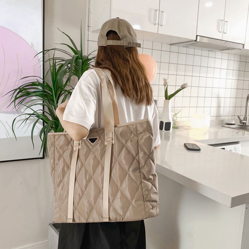 Túi Xách tote Đeo Vai Đính Đá Kích Cỡ Lớn Thời Trang Dành Cho Nữ