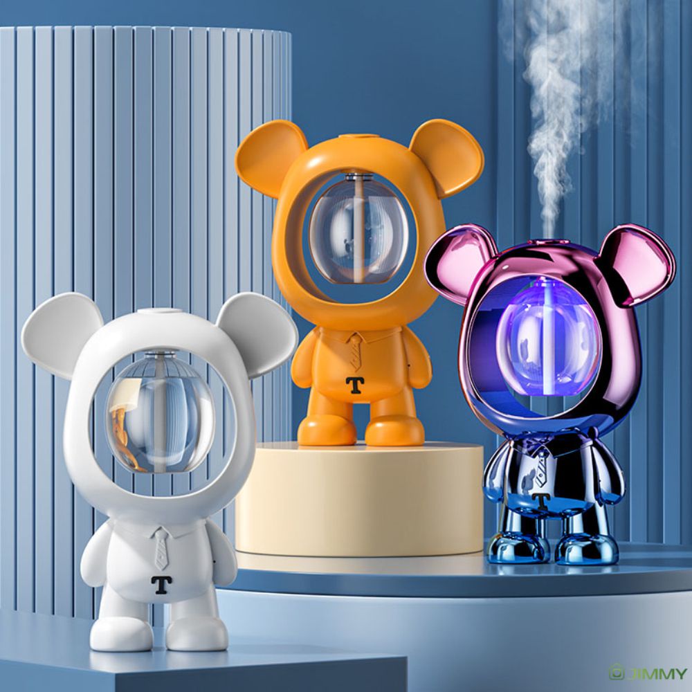 Máy Khuếch Tán Tinh Dầu Tạo Độ Ẩm Không Khí Sạc USB Thiết Kế Dễ Thương Tiện Dụng Trang Trí Nhà Cửa