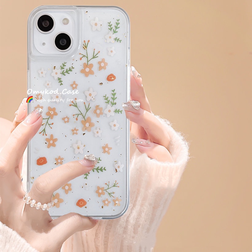 Ốp Điện Thoại Mềm Trong Suốt Chống Rơi Hình Hoa Cho Samsung S21 S20 FE S22 S21 S20 Plus Ultra Note 20Plus M33 M23 M53