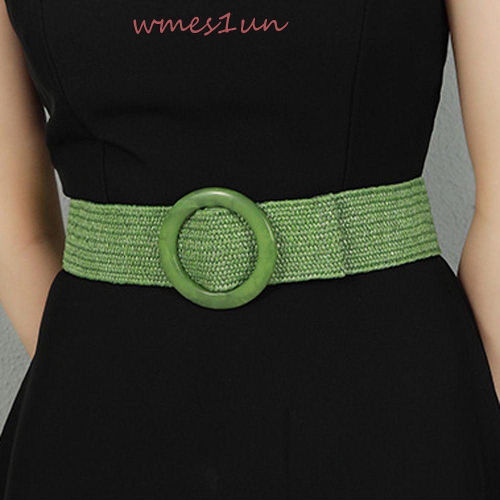 Dây Thắt Lưng Sợi Rơm Phong Cách Bohemia Mùa Hè Cho Nữ WMES15H