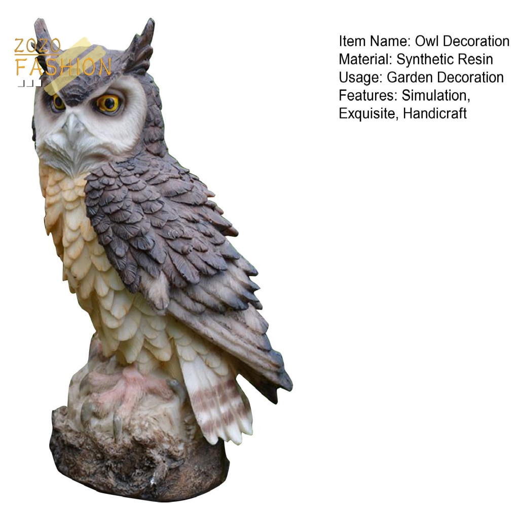 Mô Hình Bù Nhìn Cú Mèo Đáng Yêu Dùng Trang Trí Trong Nhà Và Ngoài Trời