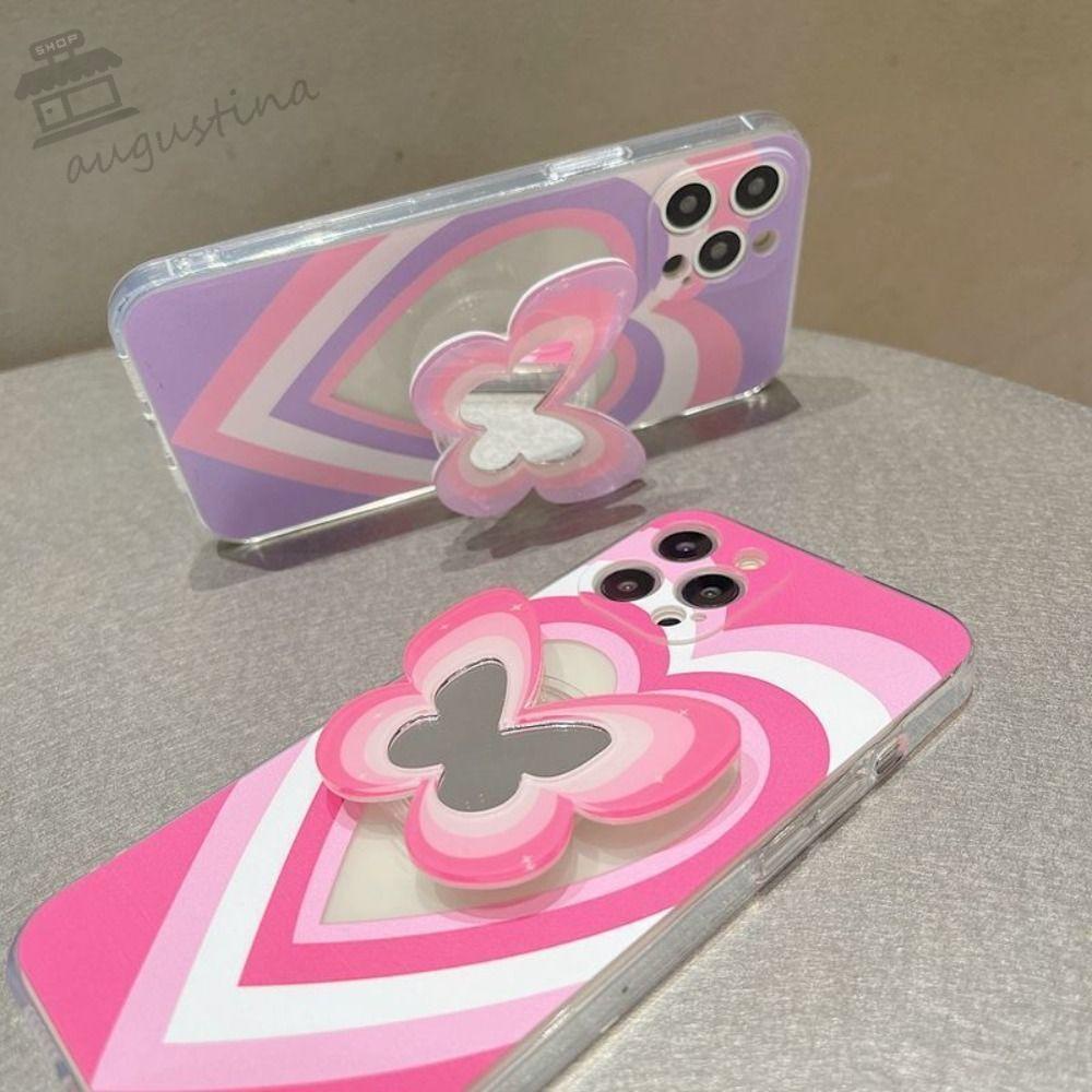 Giá Đỡ Điện Thoại Họa Tiết Hoạt Hình AUGUSTINA Có Túi Khí Tiện Dụng