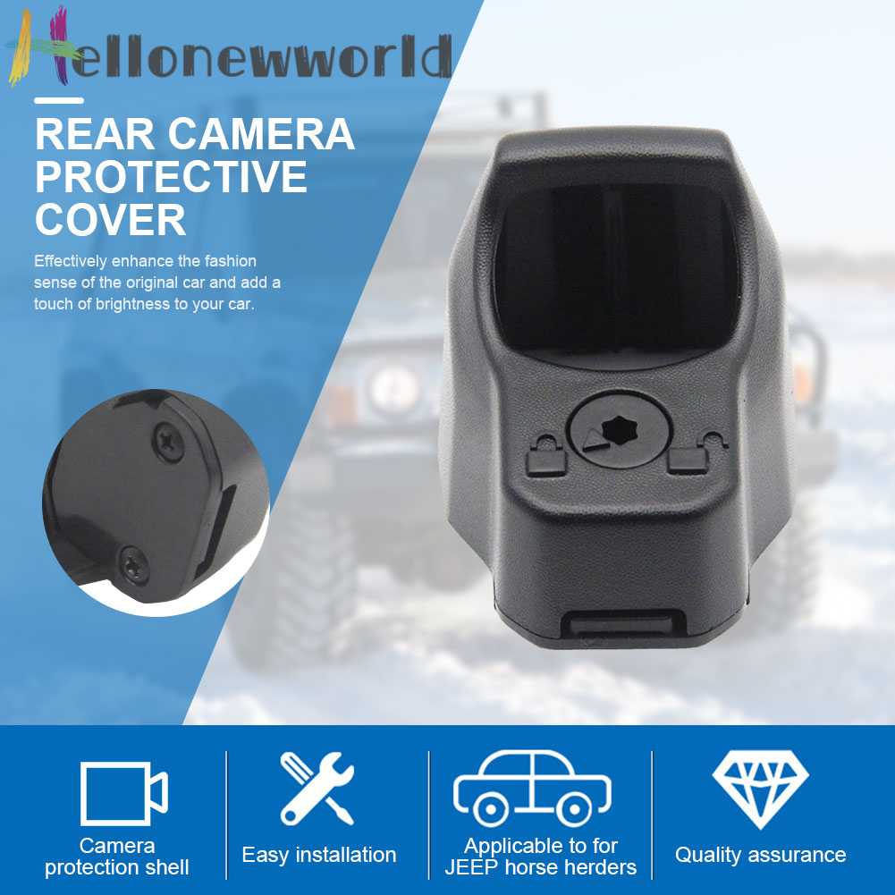 Khung Bảo Vệ Camera Lùi Xe Bằng ABS Chống Mòn Chuyên Dụng Cho Jeep Wrangler JL 2018-2023