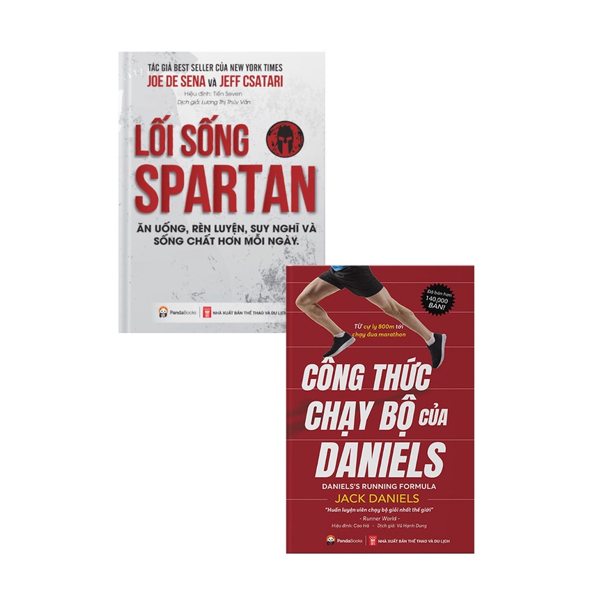 Sách - Combo Lối Sống Spartan + Công Thức Chạy Bộ Của Daniels (Bộ 2 Cuốn) - PD
