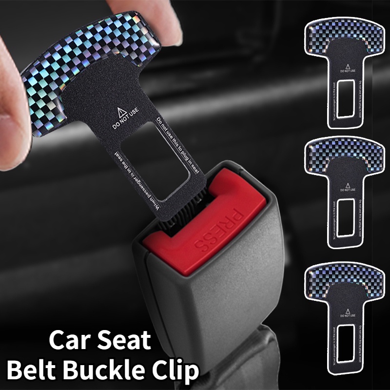 1 Khóa Dây Thắt Lưng An Toàn Bằng Sợi Carbon Đục Cho Xe Hơi