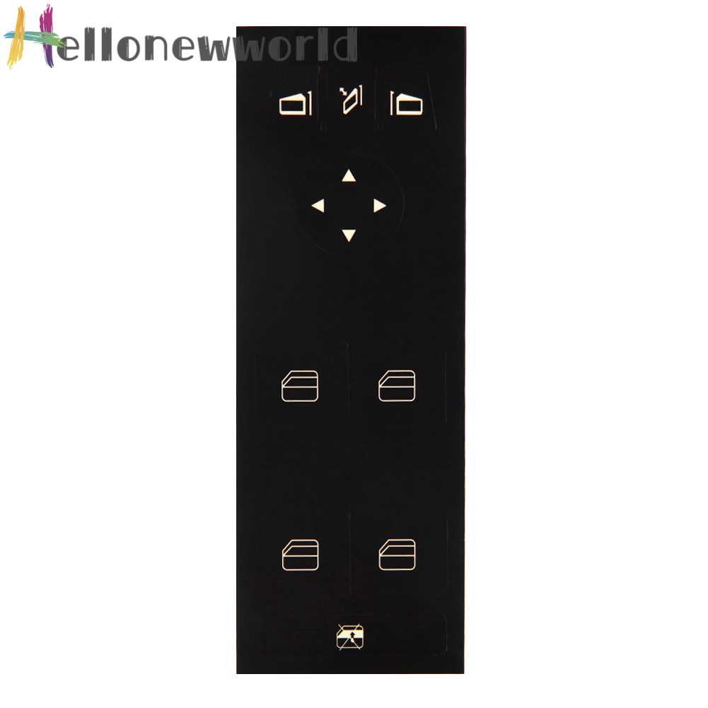 Sticker Dán Nút Điều Khiển Cửa Sổ Xe Hơi Màu Đen Cho MERCEDES-BENZ W204 C250 C300 C350