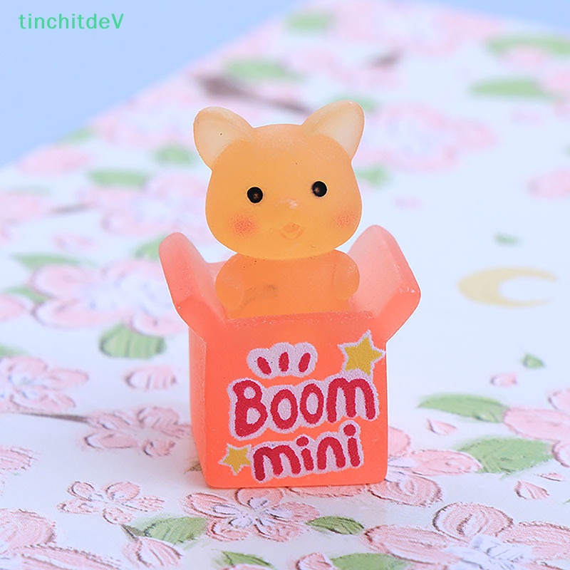 [TinchitdeV] Tượng Hoạt Hình Động Vật Thỏ Vịt Gấu Phát Sáng Mini Để Bàn Trang Trí Xe Hơi [Mới]