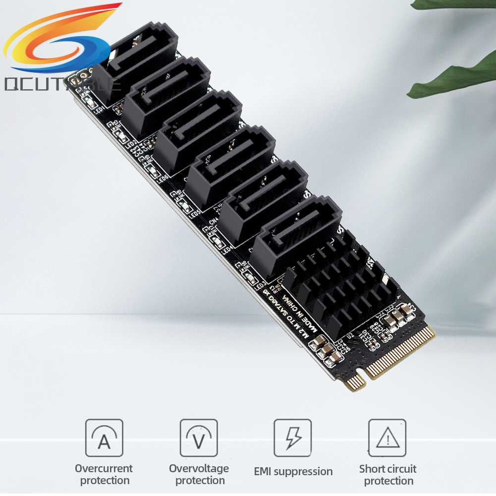 Card Mở Rộng M2 M-EKY PCIE3.0 Sang SATA6G Cho Ổ Cứng SATA