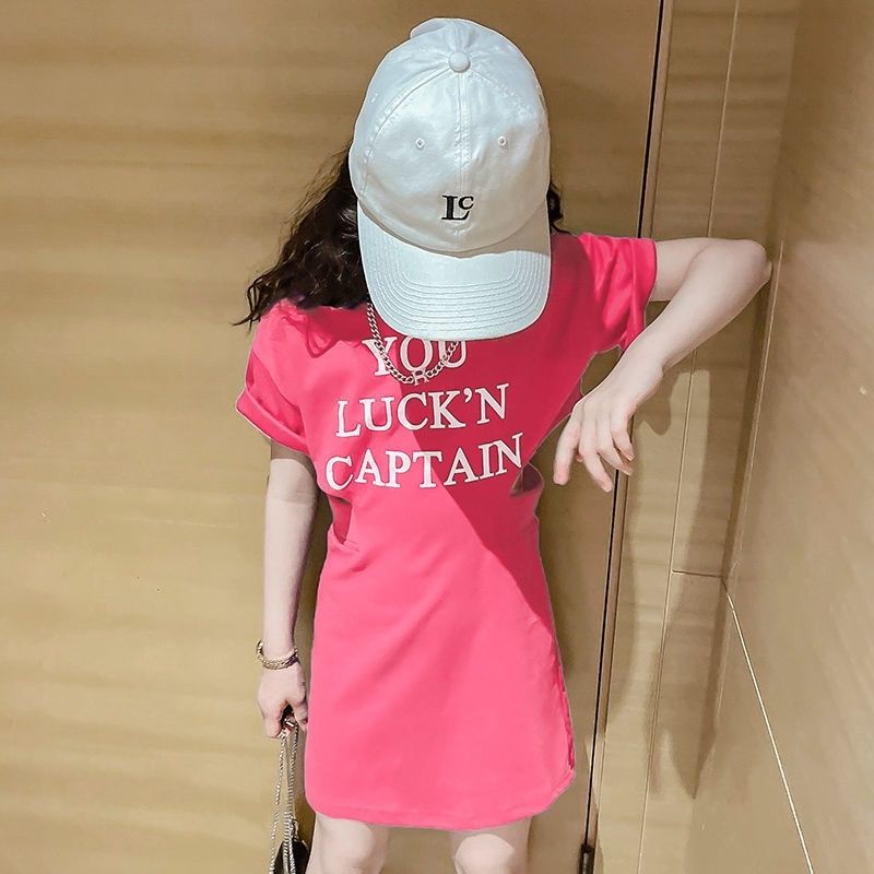 Đầm Thun Tay Ngắn Thời Trang Mùa Hè Mới 2023 Dành Cho Bé Gái