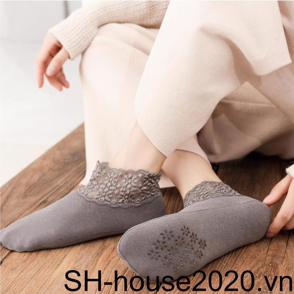 Set 5 Đôi Vớ Giữ Ấm Mùa Đông Bằng Sợi Polyester Dày Thiết Kế Nhiều Màu Thoáng Khí Loại 1