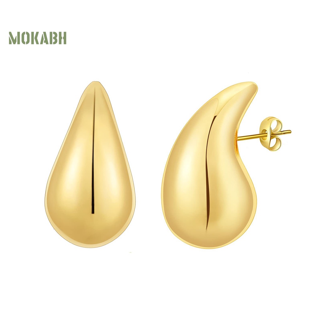 1 Đôi Bông Tai Hình Giọt Nước Bằng Hợp Kim Không Gây Dị Ứng Phong Cách Vintage Thời Trang Dành Cho Nữ