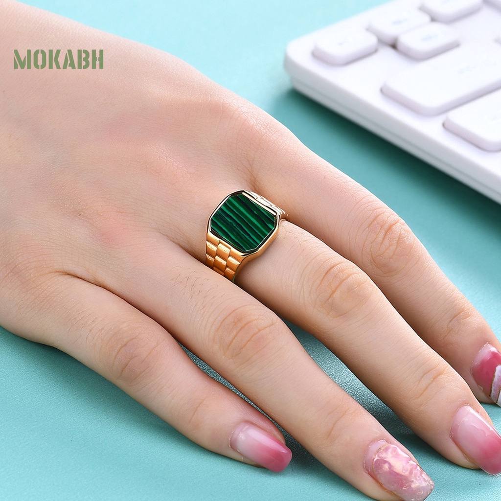 [Mới] Nhẫn Thép Titan Chống Rỉ Sét Không Phai Màu Phong Cách Cổ Điển Sang Trọng Thời Trang Cho Nữ