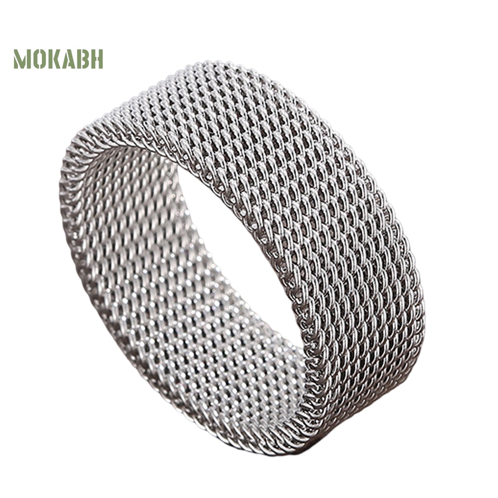 [Mới] Nhẫn Unisex Bằng Thép Không Gỉ Nhẹ Trang Trí Đơn Giản Màu Sắc Sống Động Không Dị Ứng Dễ Phối Đồ