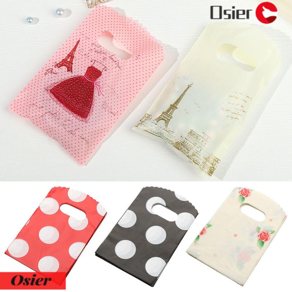 Set 1 50 Túi Nhựa Bền Tinh Tế Có Tay Cầm