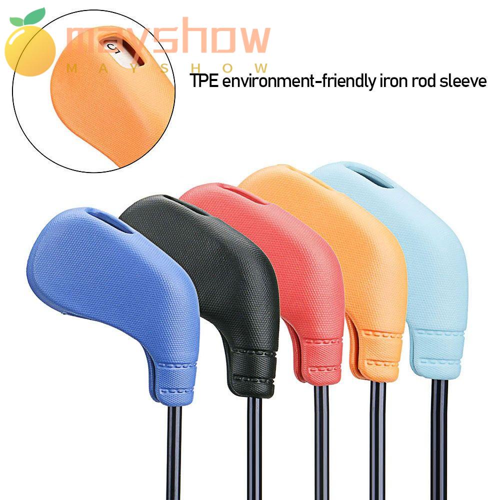 Set 9 Vỏ Bọc Đầu Gậy Đánh Golf Bằng TPE Cổ Dài