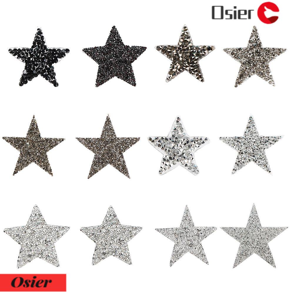 1 Miếng Dán Trang Trí Quần Áo Hình Ngôi Sao Nhiều Kích Cỡ DIY