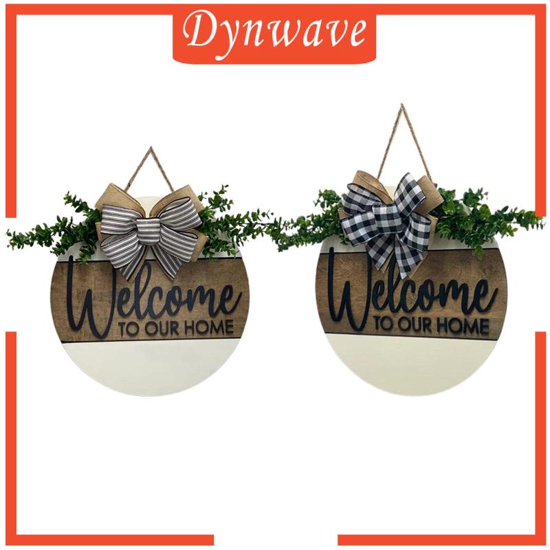 Biển Hiệu Chào Mừng Bằng Gỗ Treo Tường / Cửa Ra Vào / Trong / Ngoài 12 Inch
