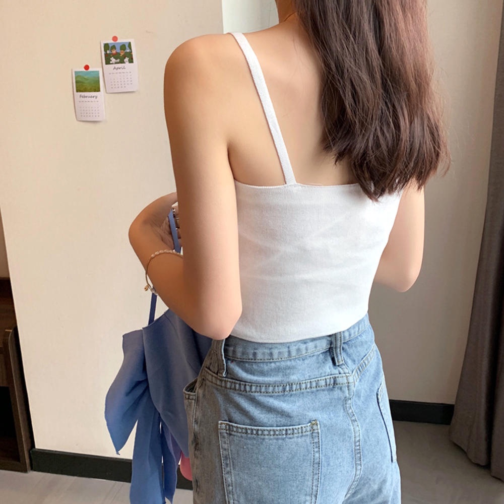 Áo Croptop Sát Nách Y2k Phong Cách Thể Thao Thời Trang Cho Nữ