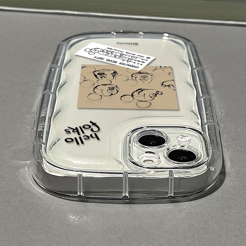 Ốp Điện Thoại Silicon TPU Mềm Trong Suốt Chống Sốc In Hình Chuột Dễ Thương Cho IPhone 13 11 14 12 Pro XS Max X XR 7 + 8 Plus