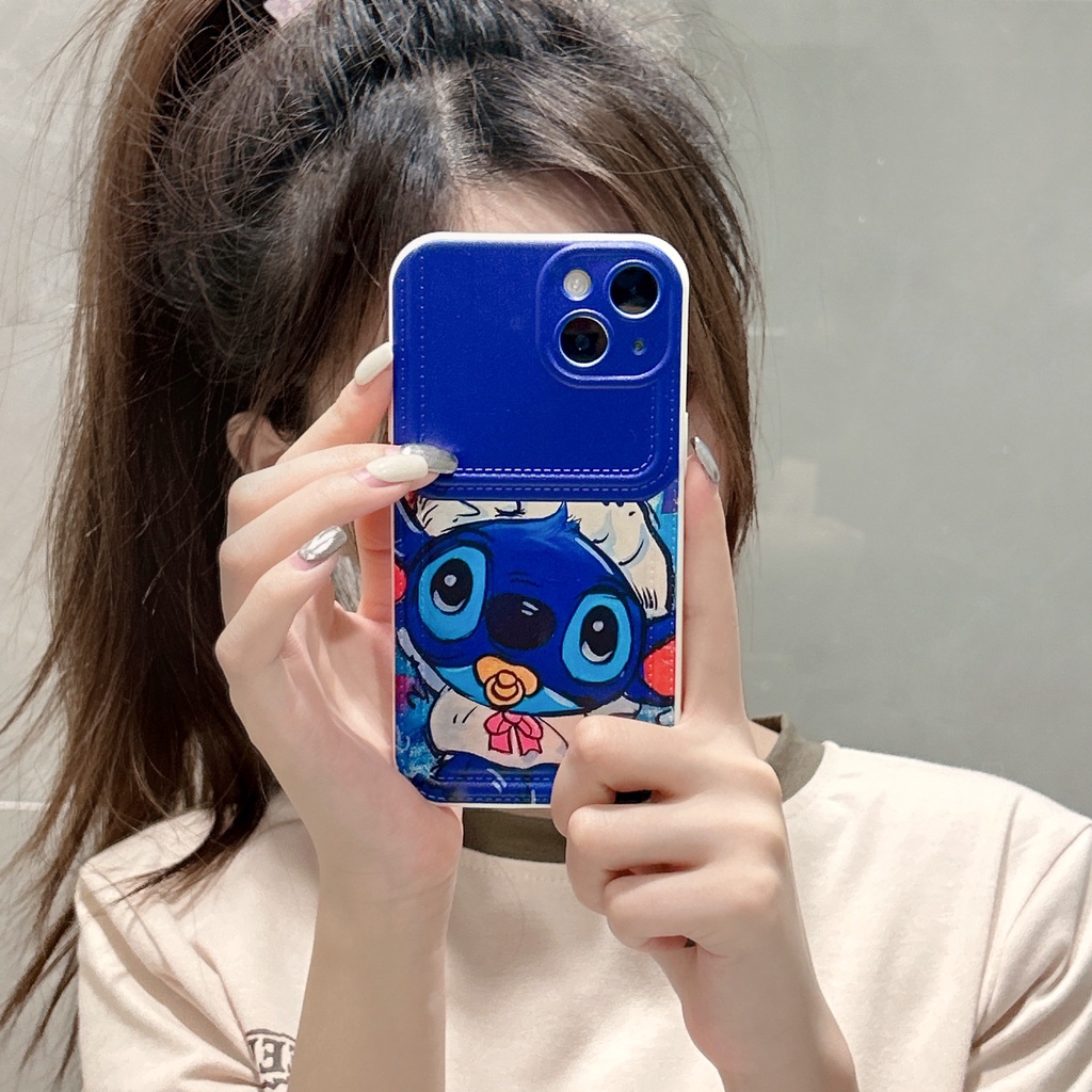 Ốp Điện Thoại tpu Dẻo Họa Tiết Hoạt Hình Stitch Đơn Giản Chống Rơi Cho iPhone 14 13 12 11 PRO MAX