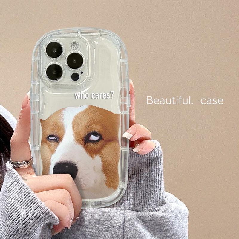 Ốp Điện Thoại Silicone Mềm Trong Suốt Chống Sốc In Hình Chú Chó Arrogant Cho IPhone 14 13 12 11 Pro Max XS X XR 8 + 7 Plus