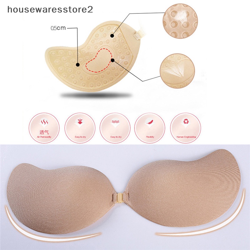 [housewaresstore2] Áo Ngực Silicone Không Dây Nâng Ngực Tàng Hình Tự Dính Không Đường May Cỡ Lớn