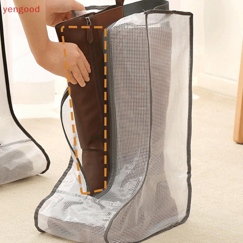 Túi Đựng Bảo Vệ Giày Bốt Trong Suốt Chống Nước Chống Bụi Có Khóa Kéo